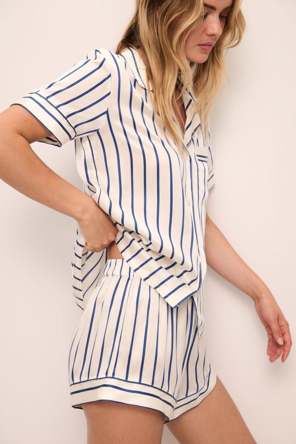 Eberjey Inez Washable Silk Printed Short PJ Set