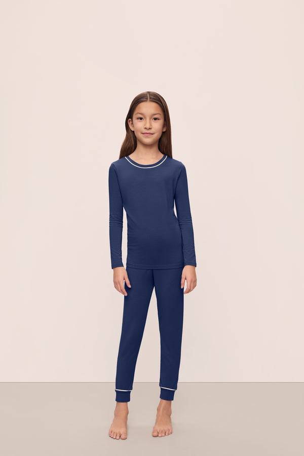 Eberjey Kids TENCEL™ Modal Unisex Long PJ Set