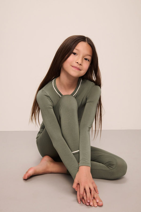 Eberjey Kids TENCEL™ Modal Unisex Long PJ Set
