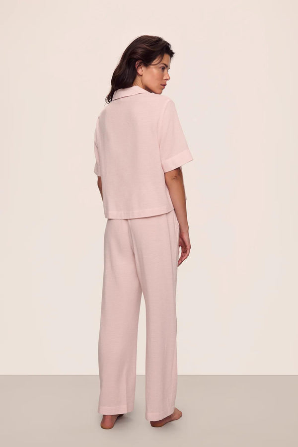 Eberjey Nautico Relaxed Short Sleeve & Pant PJ Set