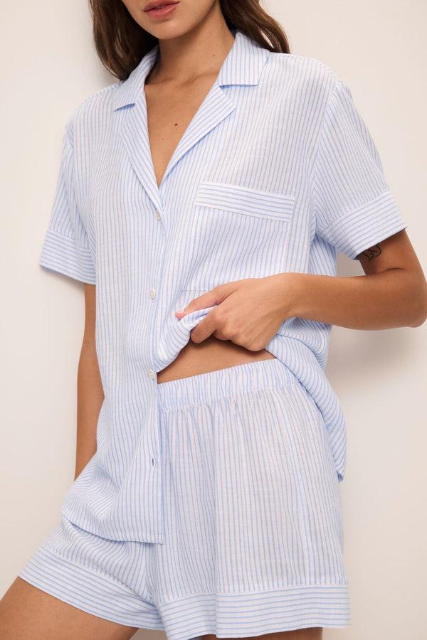 Eberjey Nautico Shortie Short PJ Set