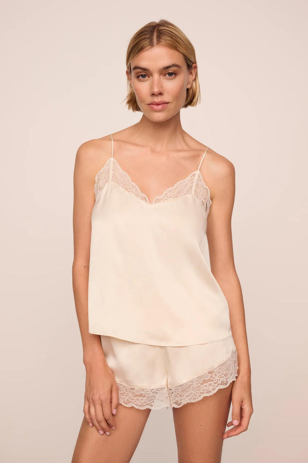 eberjey Washable Silk Lace Cami & Short Set