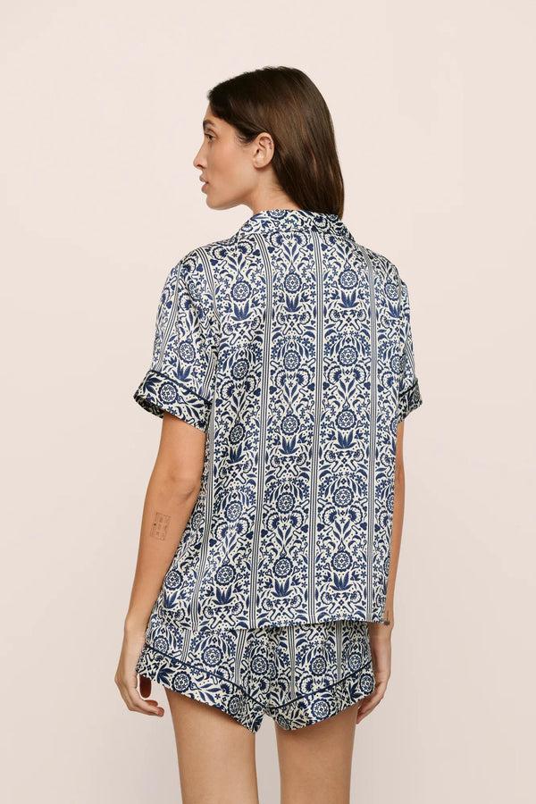 Eberjey Eberjey X Casa Del Sol - Inez Washable Silk Printed Short PJ Set