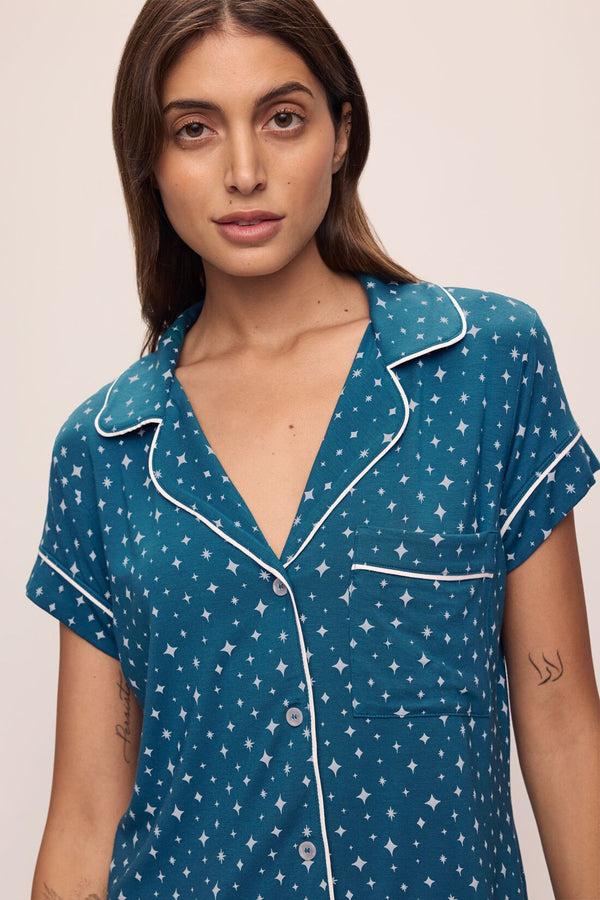 eberjey Gisele Printed TENCEL™ Modal Relaxed Short PJ Set