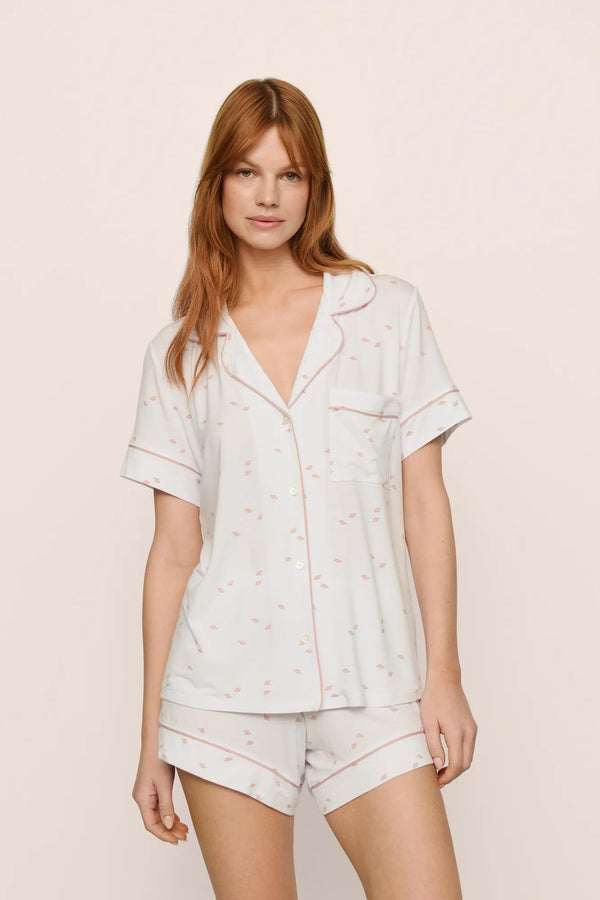 eberjey Gisele Printed TENCEL™ Modal Relaxed Short PJ Set