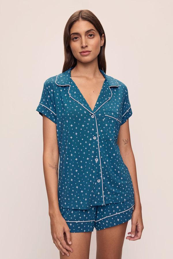 Eberjey Gisele Printed TENCEL™ Modal Shortie Short PJ Set