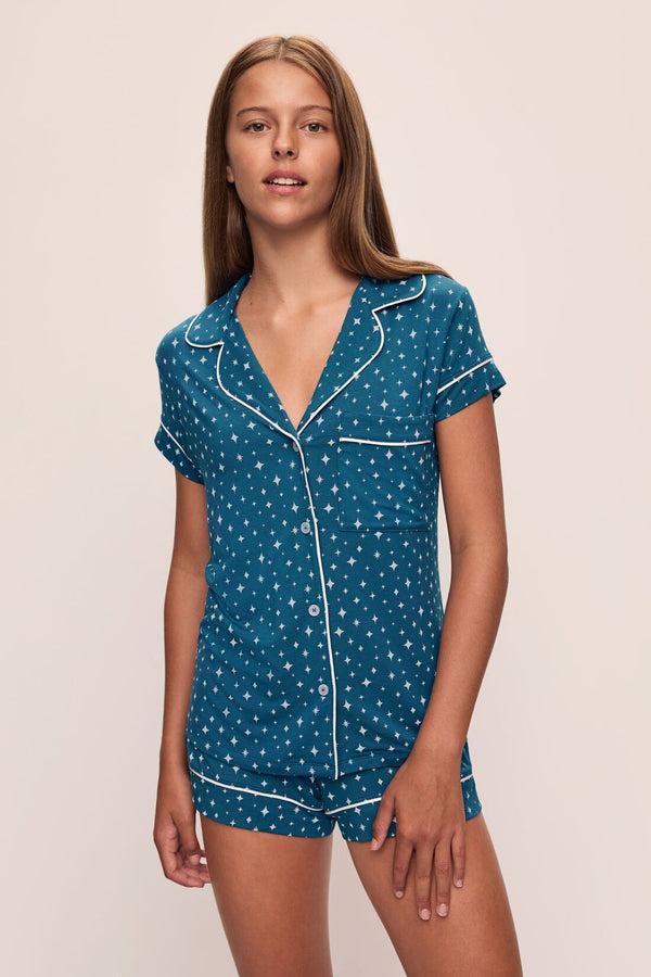 eberjey Gisele Printed TENCEL™ Modal Shortie Short PJ Set