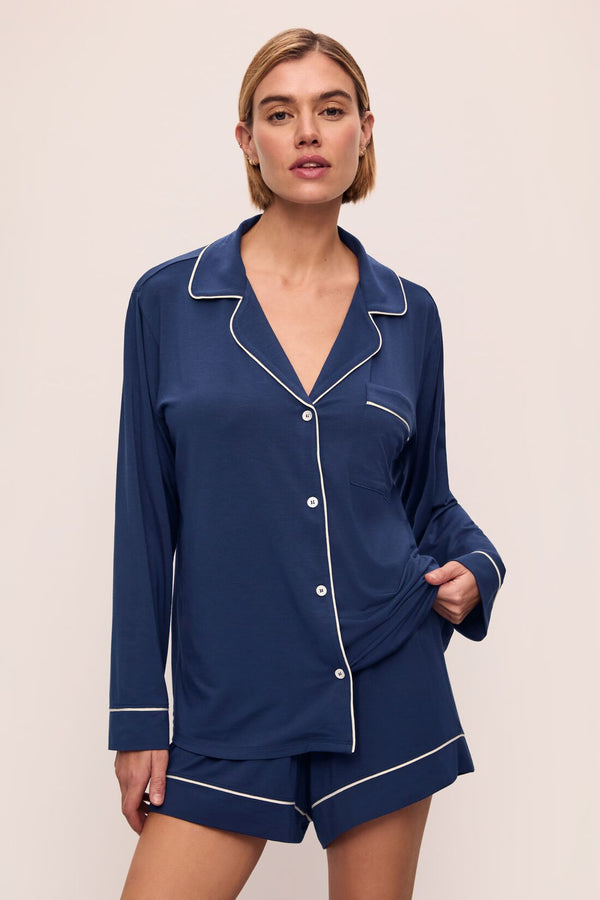 Eberjey Gisele TENCEL™ Modal Relaxed Long Sleeve Short PJ Set