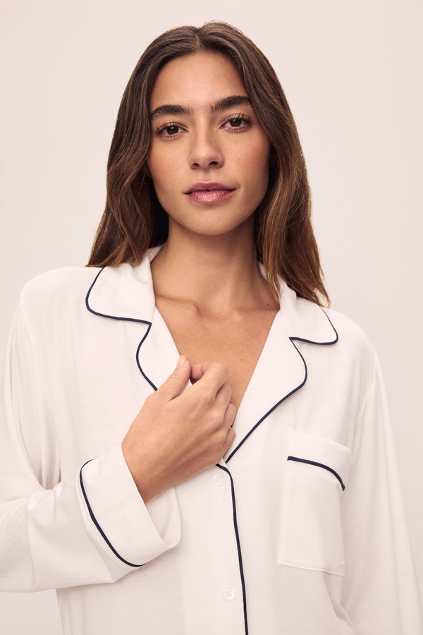 Eberjey Gisele TENCEL™ Modal Relaxed Long Sleeve Short PJ Set