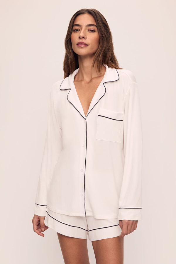 eberjey Gisele TENCEL™ Modal Relaxed Long Sleeve Short PJ Set