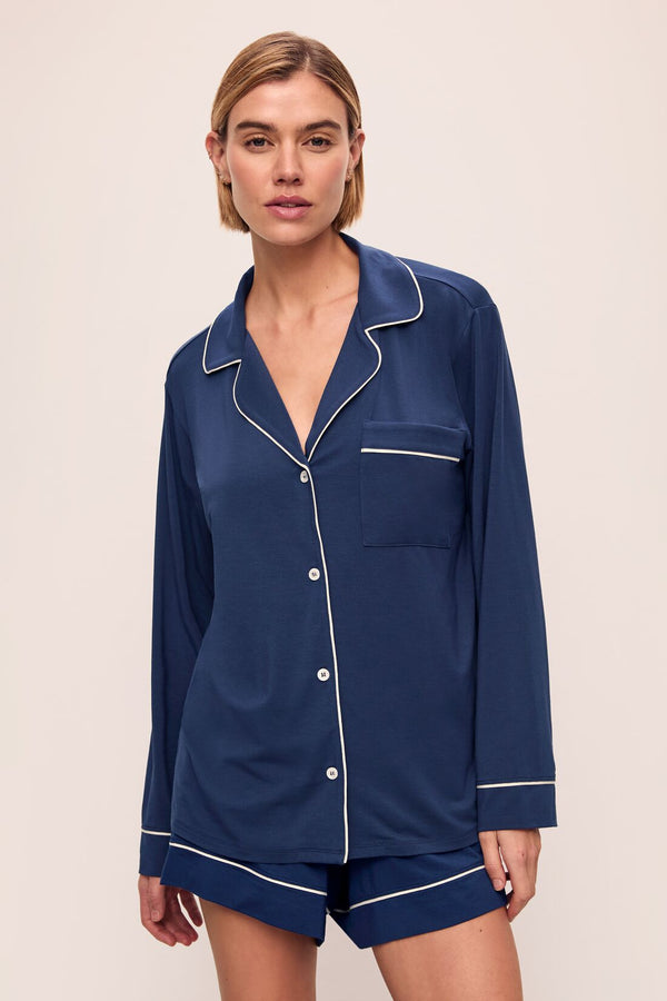 eberjey Gisele TENCEL™ Modal Relaxed Long Sleeve Short PJ Set