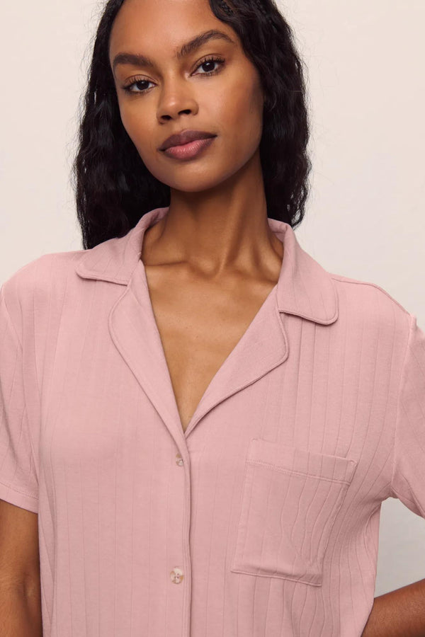 Eberjey Gisele TENCEL™ Modal Rib Relaxed Short PJ Set