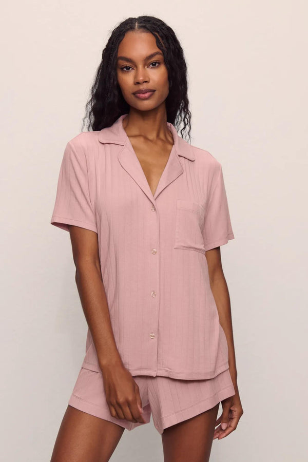 eberjey Gisele TENCEL™ Modal Rib Relaxed Short PJ Set
