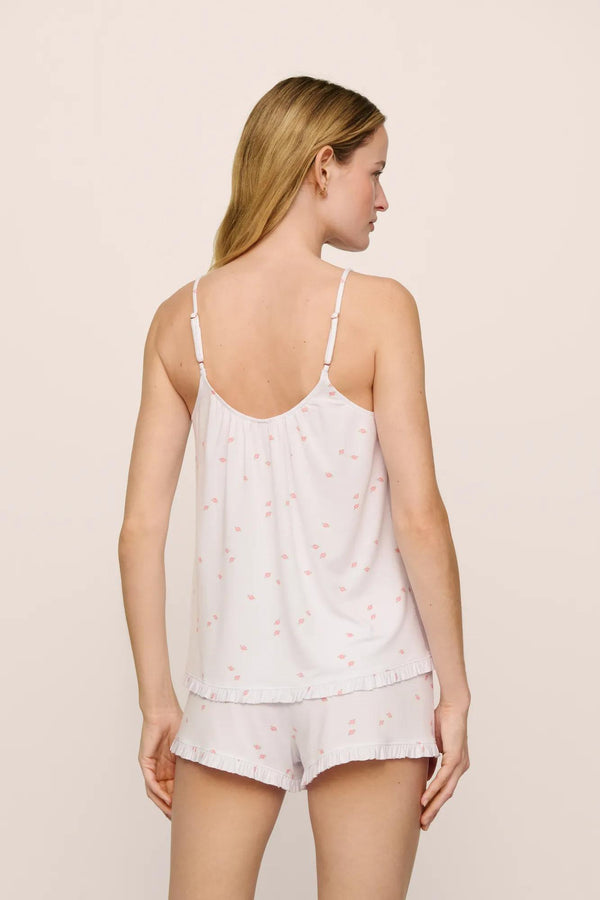Eberjey Gisele TENCEL™ Printed Modal Ruffle Cami & Shortie Short Set
