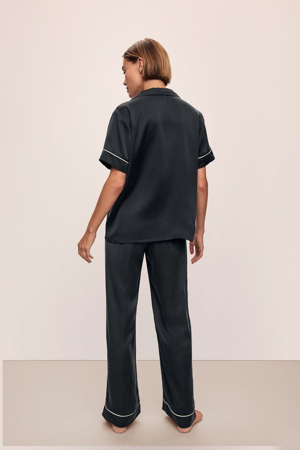 Eberjey Inez Washable Silk Short Sleeve Pant PJ Set