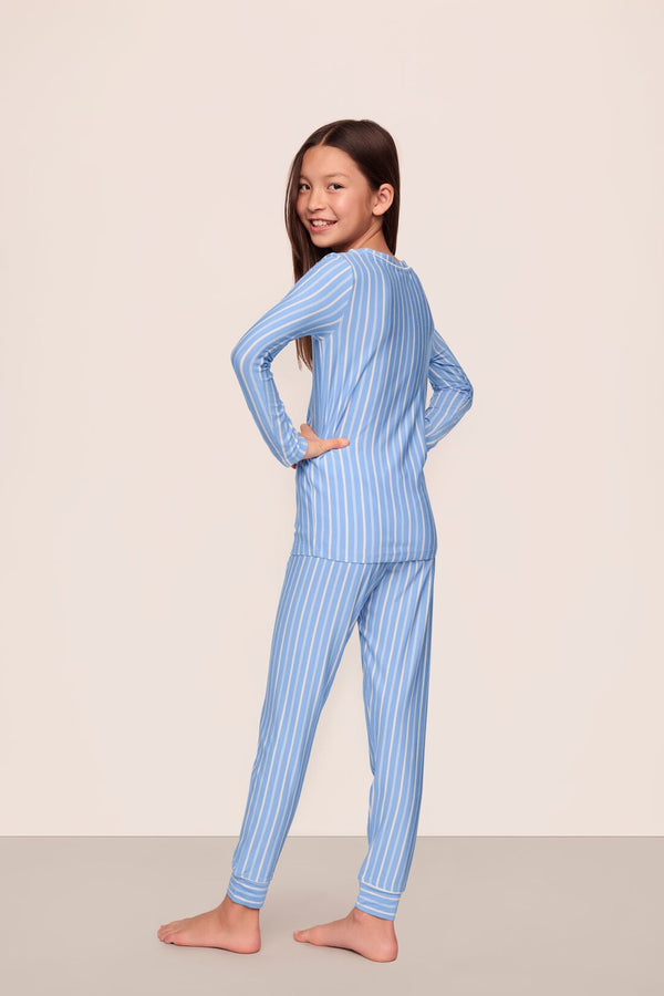 Eberjey Kids Printed TENCEL™ Modal Unisex Long PJ Set