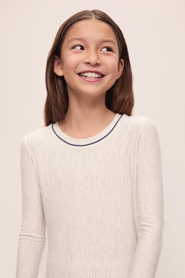 Eberjey Kids Printed TENCEL™ Modal Unisex Long PJ Set