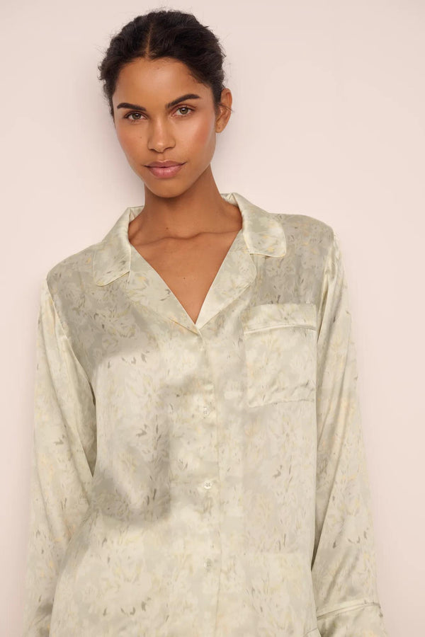Eberjey Preorder | Inez Washable Silk Printed Long PJ Set