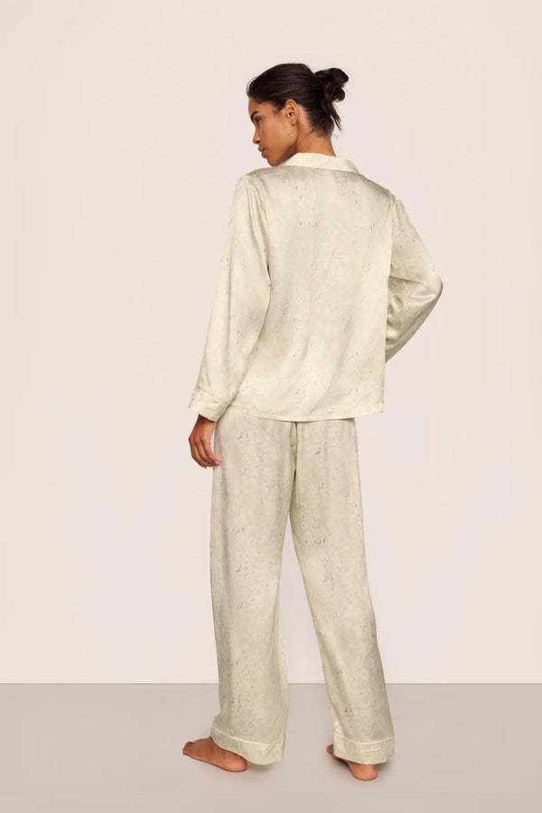 Eberjey Preorder | Inez Washable Silk Printed Long PJ Set