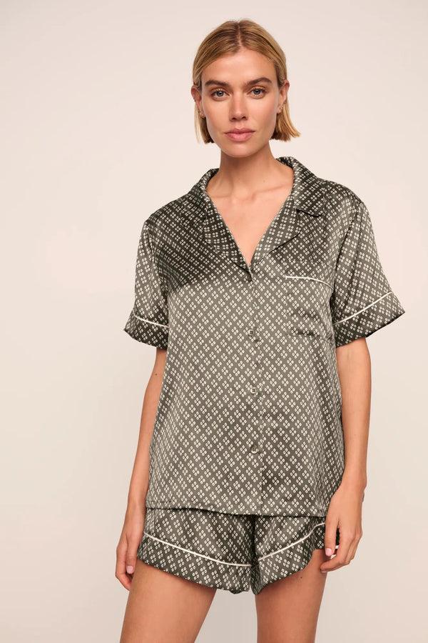 eberjey Preorder | Inez Washable Silk Printed Short PJ Set