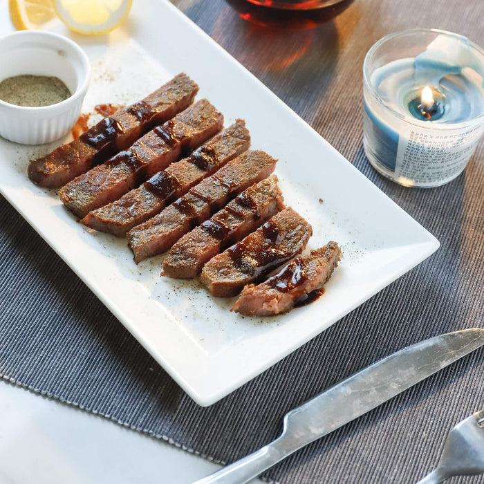 Ebros Gift 14"L White Melamine Modern Rectangular Serving Plates Or Dish Platters Set Of 6
