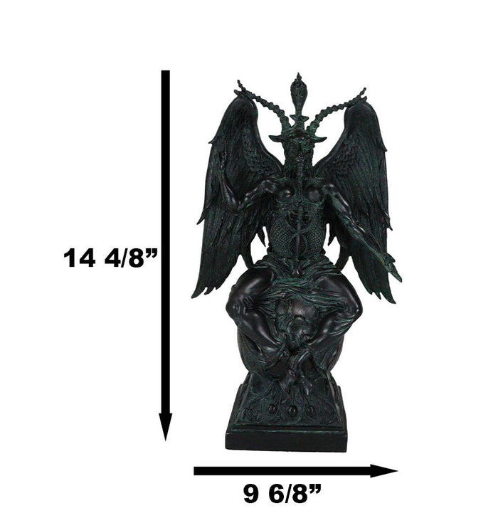 Ebros Gift 15"H Baphomet Sabbatic Goat Idol Occultic Statue Figurine Maxine Miller