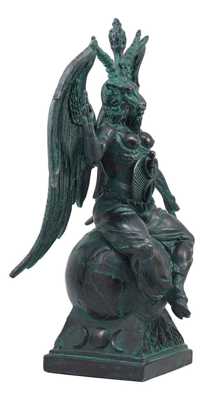 Ebros Gift 15"H Baphomet Sabbatic Goat Idol Occultic Statue Figurine Maxine Miller