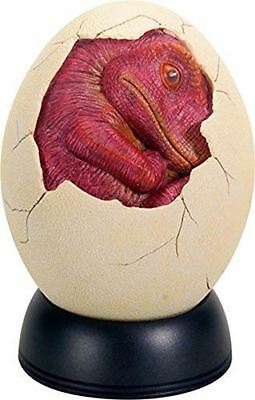 Ebros Gift 5.25 Inch Red Baby Dinosaur In Cream Colored Egg Hatchling
