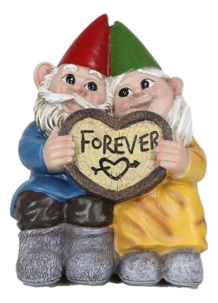 Ebros Gift Adorable Mr And Mrs Gnome Couple With Heart Sign Forever Lovestruck Shelf Sitter