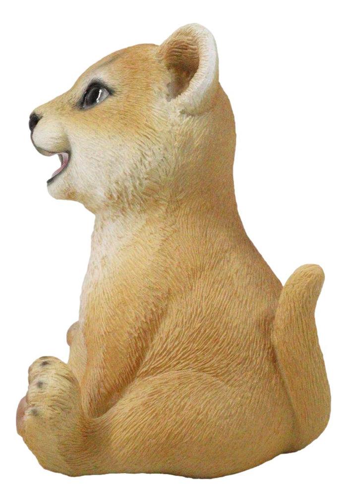 Ebros Gift Adorable Prince Of The Safari Jungle Forest African Lion Cub Figurine 4" Long