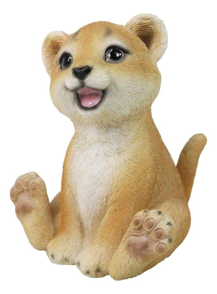 Ebros Gift Adorable Prince Of The Safari Jungle Forest African Lion Cub Figurine 4" Long