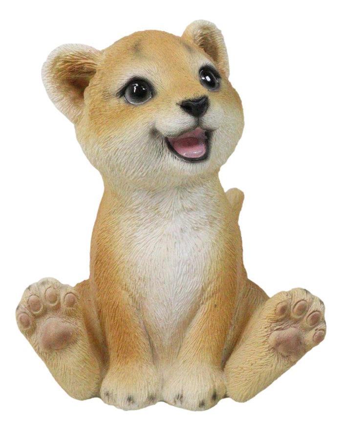 ebros gift Adorable Prince of The Safari Jungle Forest African Lion Cub Figurine 4" Long
