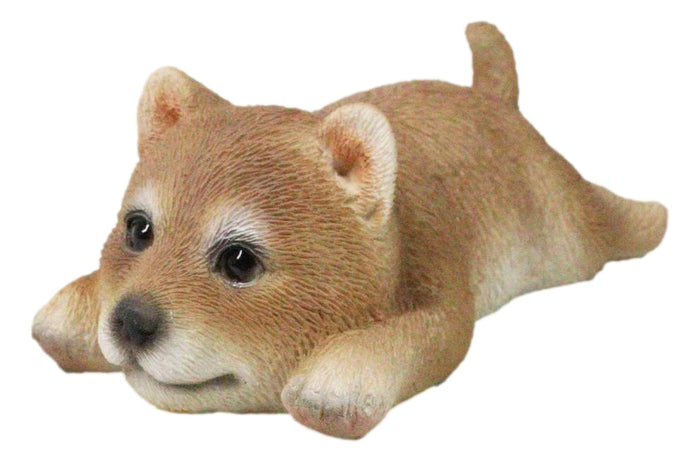 ebros gift Adorable Shiba Inu Dog Magnetic Figurine 5" Long Pet Pal Puppy Dogs Accent