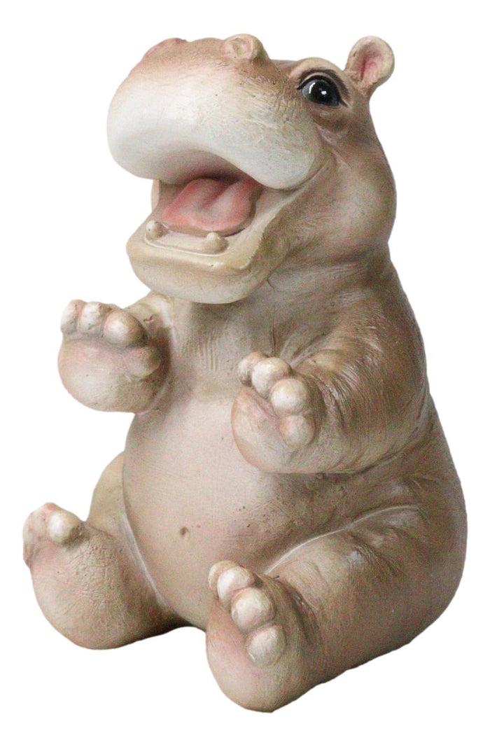 Ebros Gift Adorable Sub Saharan African River Common Hippopotamus Calf Figurine 4.75"H
