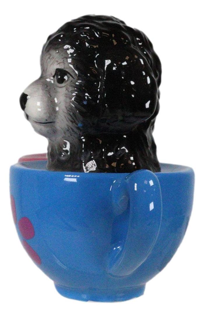 Ebros Gift Aldorable Maltese Puppies In Tea Cup Salt And Pepper Shaker Set Cute Dog Puppy