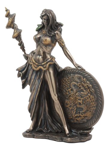 Ebros Gift All Mother Goddess Frigga Holding Spear And Shield Statue Norse Asgard Wife Odin