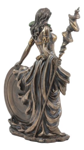 Ebros Gift All Mother Goddess Frigga Holding Spear And Shield Statue Norse Asgard Wife Odin
