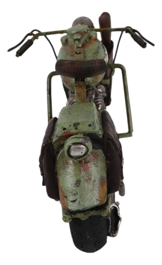 Ebros Gift American Military US Army Classic Retro Camo Chopper Bike Motorcycle Figurine