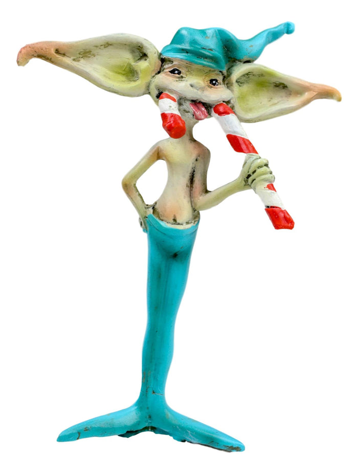 Ebros Gift Amy Brown Christmas Fairy And Candy Cane Gremlin Naughty List Collectible Statue