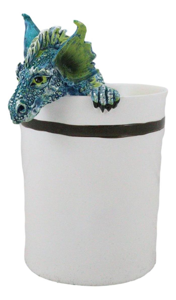 Ebros Gift Amy Brown Sweet Addictions Good Morning Pet Dragon In Espresso Coffee Cup Statue