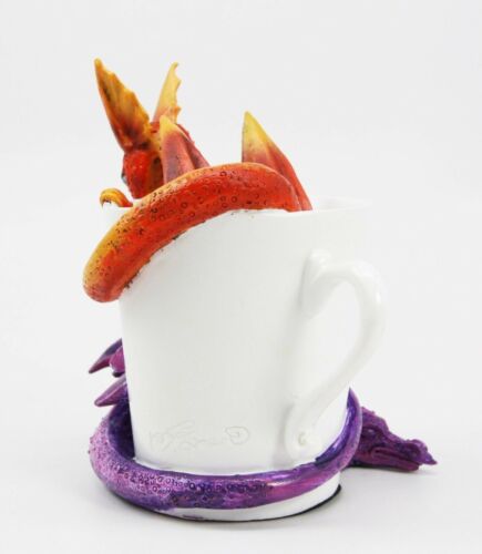 Ebros Gift Amy Brown Tea Cup Dragon Twin Hatchlings Day And Night Collector Figurine