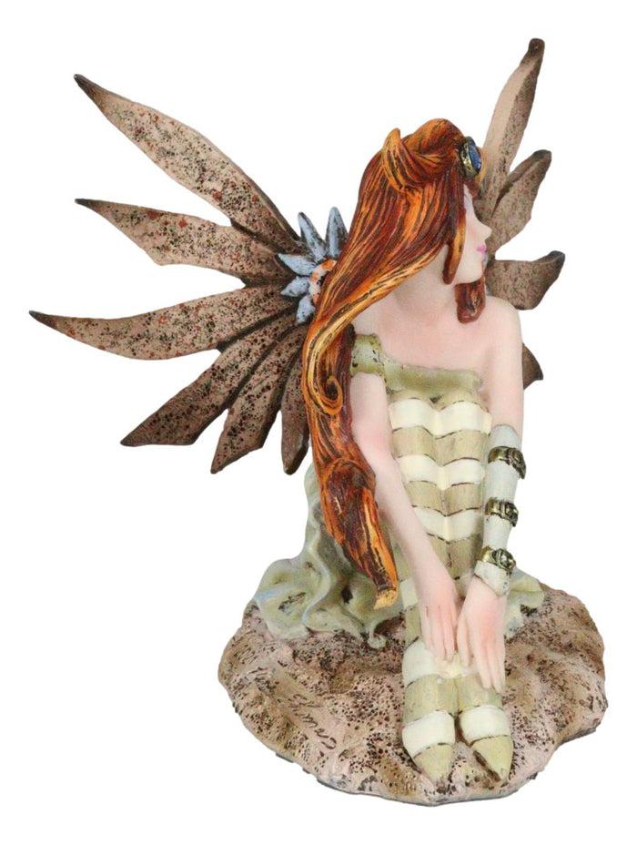 Ebros Gift Amy Brown Thinking Of You Steampunk Aviator Pilot Fairy In Robot Wings Figurine