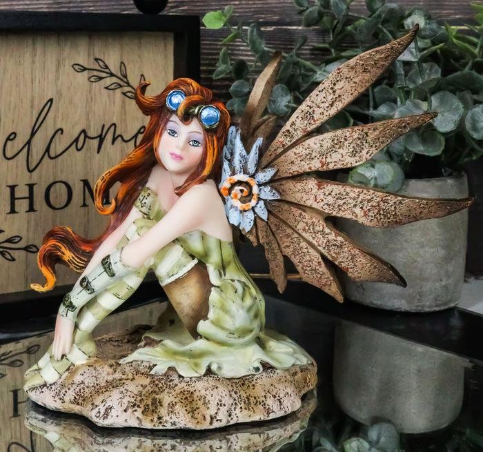 ebros gift Amy Brown Thinking Of You Steampunk Aviator Pilot Fairy In Robot Wings Figurine