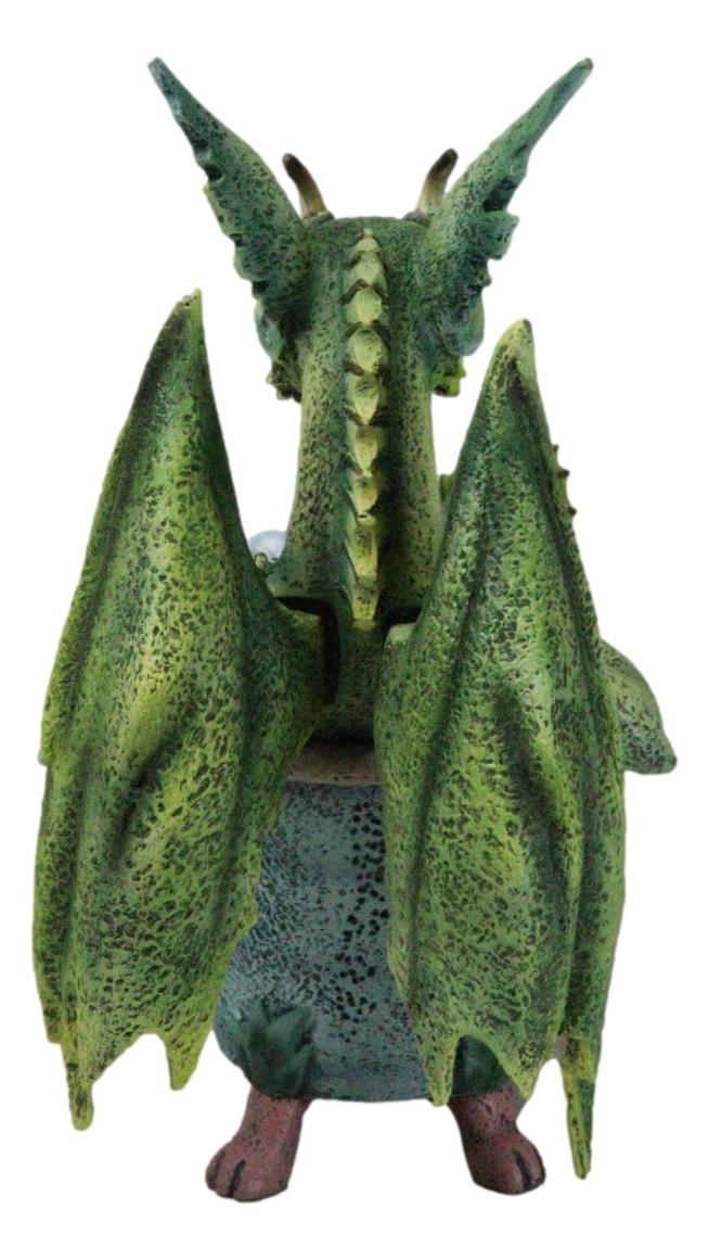 Ebros Gift Amy Brown Whimsical Green Diva Dragon Immersing In Bubbly Bath Tub Figurine