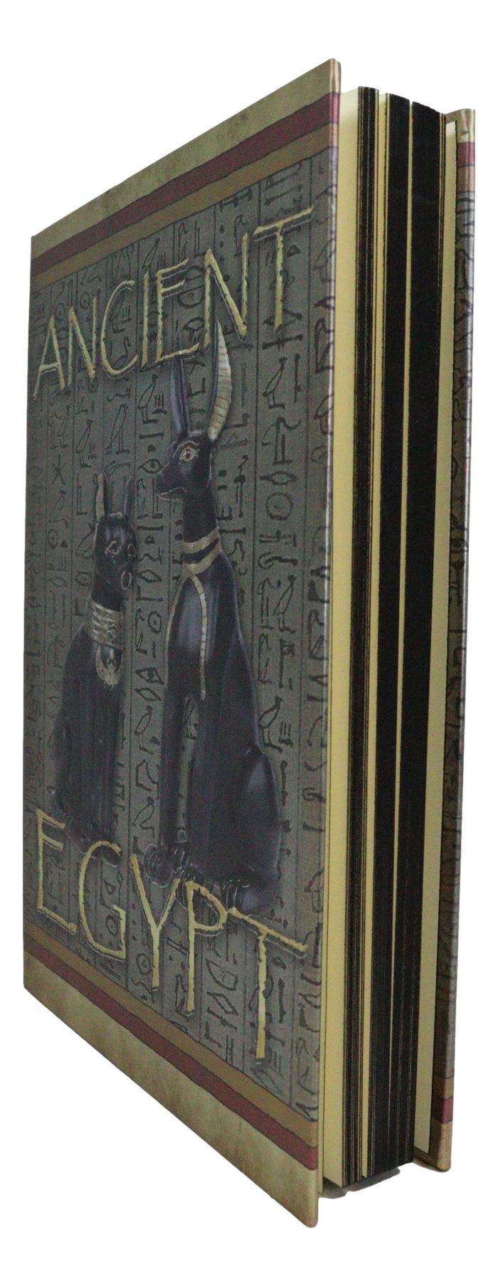 Ebros Gift Ancient Egypt Bastet And Anubis Hieroglyphic Embossed Blank Page Journal Book