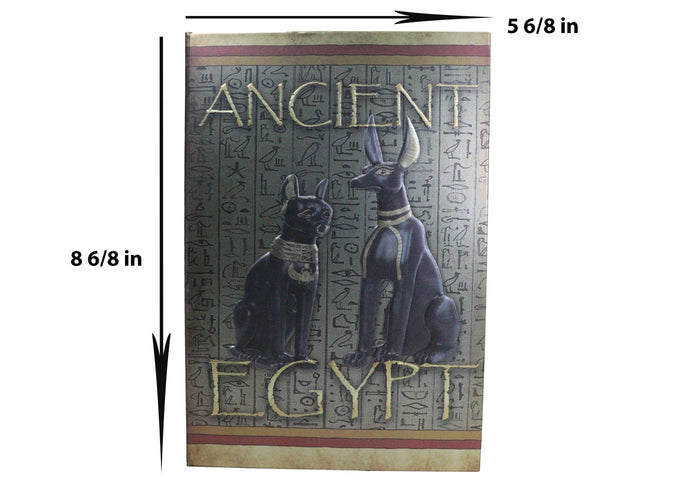 Ebros Gift Ancient Egypt Bastet And Anubis Hieroglyphic Embossed Blank Page Journal Book