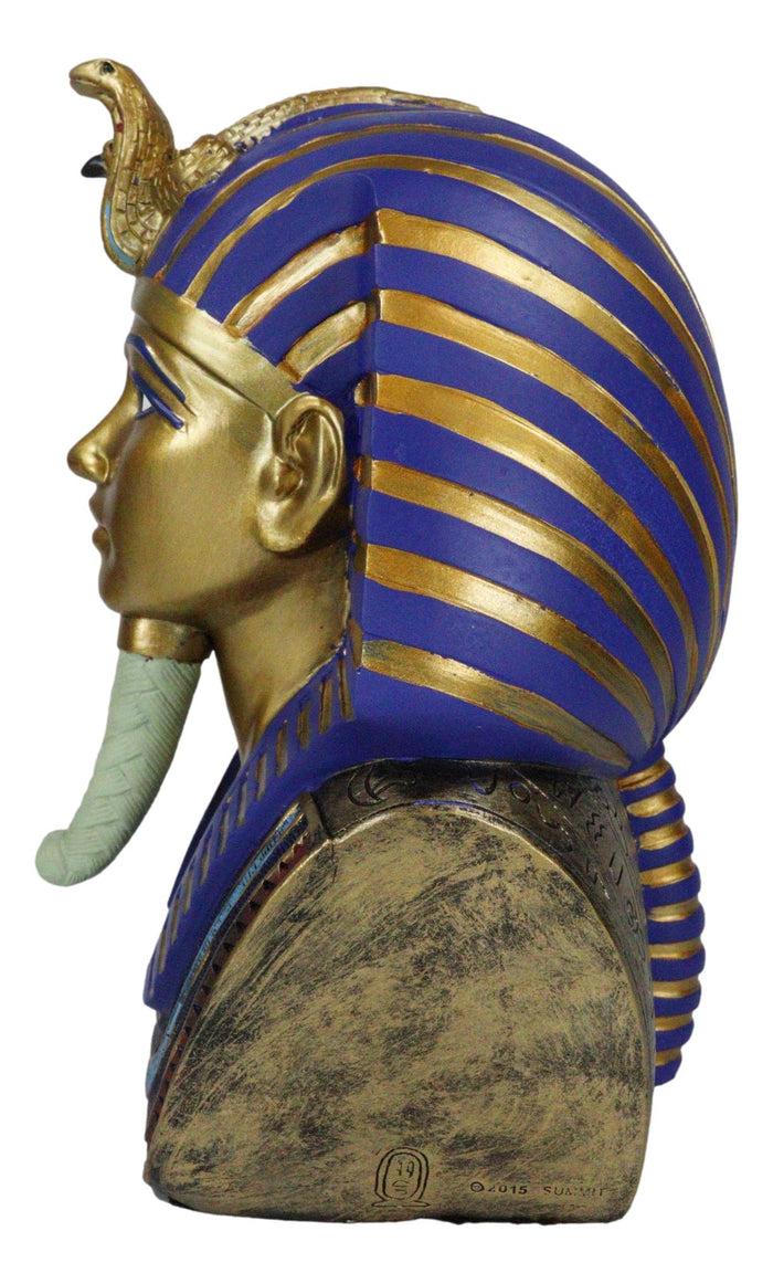 Ebros Gift Ancient Egyptian 9 Inch Height King Tut Burial Mask Bust Figurine Resin Statue