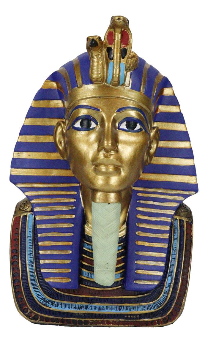 Ebros Gift Ancient Egyptian 9 Inch Height King Tut Burial Mask Bust Figurine Resin Statue