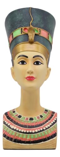 Ebros Gift Ancient Egyptian Beautiful Queen Nefertiti Bust Statue 9" Tall Classical Decor