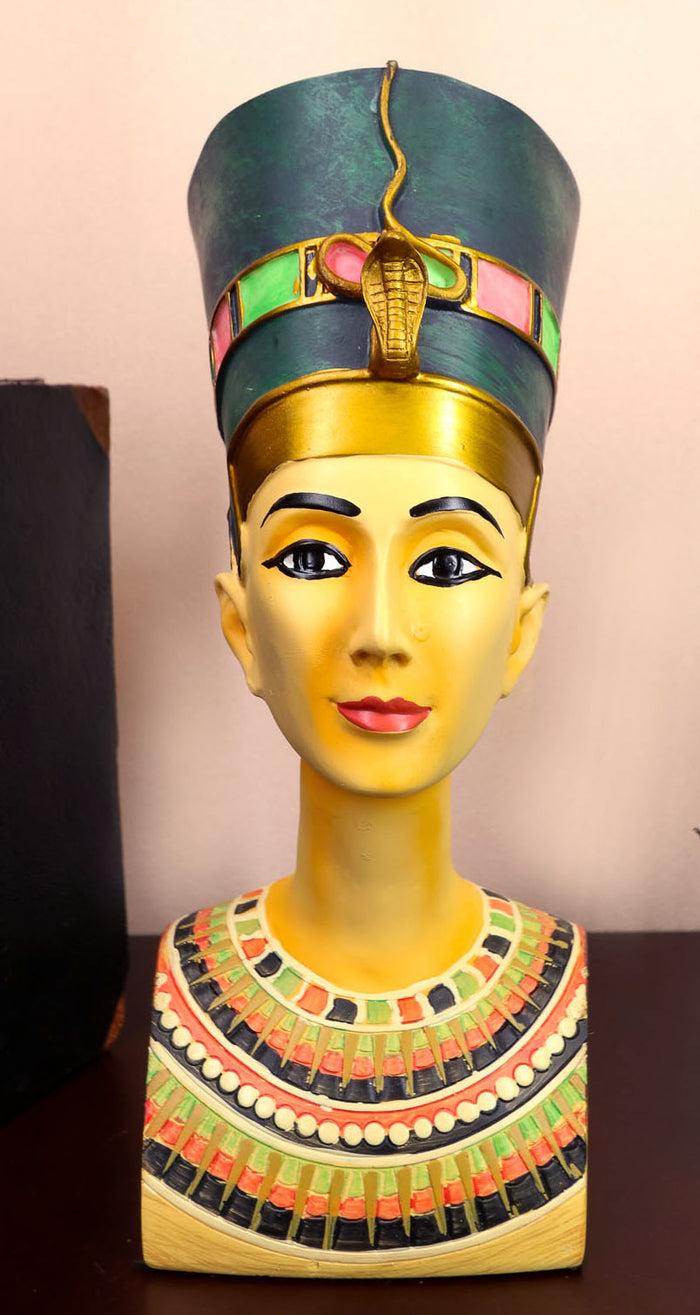 ebros gift Ancient Egyptian Beautiful Queen Nefertiti Bust Statue 9" Tall Classical Decor